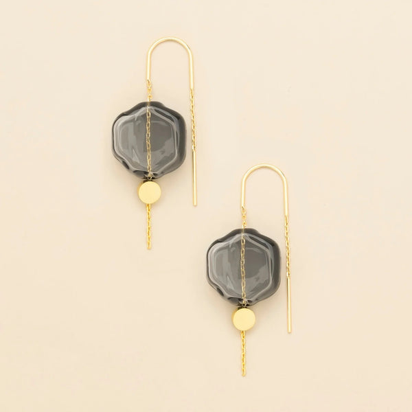 REFINED GLASS EARRINGS