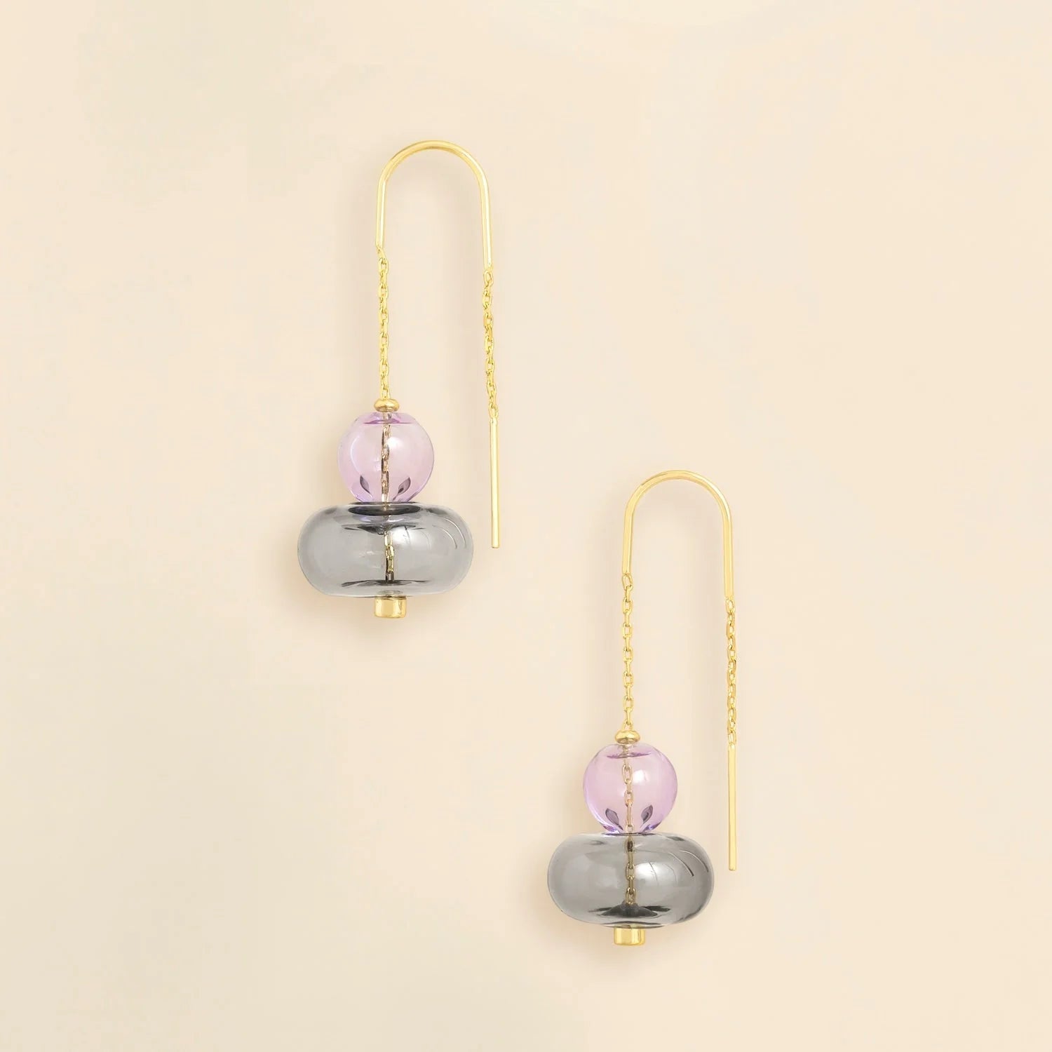 REFINED GLASS EARRINGS