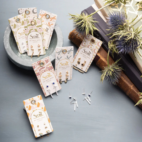 STUD TRIO EAR JACKET SET
