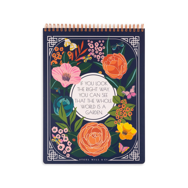 THE SECRET GARDEN - LARGE TOP SPIRAL NOTEBOOK