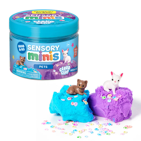 PETS SENSORY MINI PLAY KIT JAR WITH CLOUD CLAY