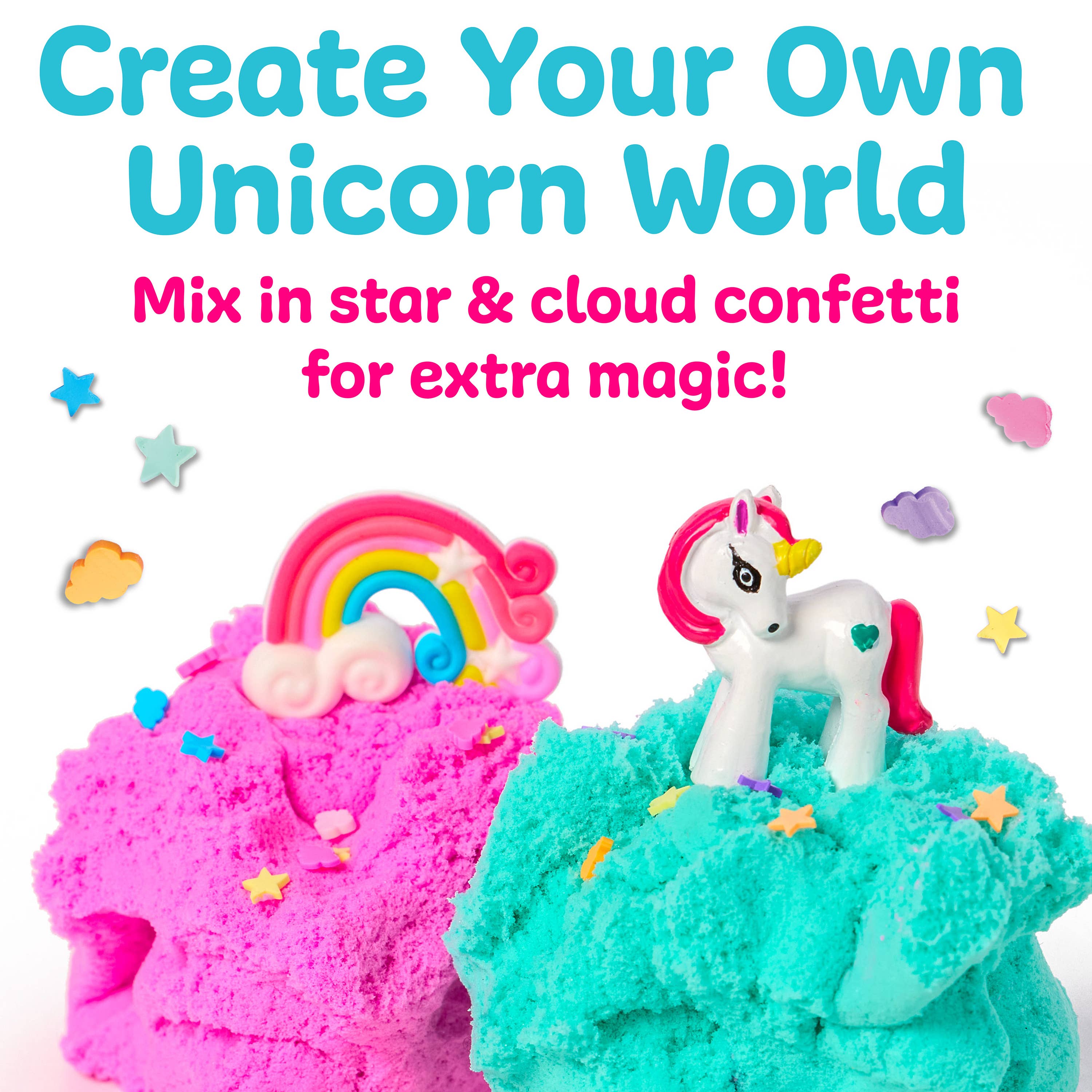 UNICORNS SENSORY MINI PLAY KIT JAR WITH CLOUD CLAY