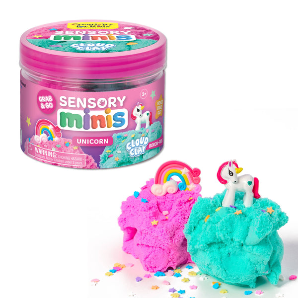 UNICORNS SENSORY MINI PLAY KIT JAR WITH CLOUD CLAY