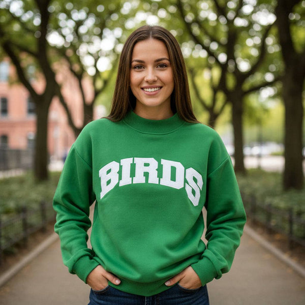 PHILADELPHIA "BIRDS" MOCK NECK FLEECE