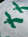 "BIRDS" HEAVY WEIGHTED FLEECE CARDIGAN (OS)
