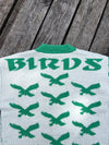 "BIRDS" HEAVY WEIGHTED FLEECE CARDIGAN (OS)