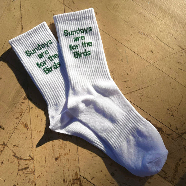 SUNDAY'S ARE FOR THE BIRDS RIBBED SOCKS