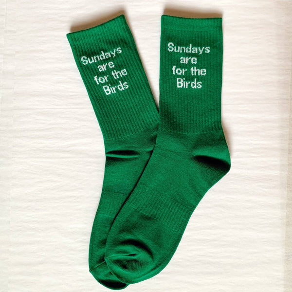 SUNDAY'S ARE FOR THE BIRDS RIBBED SOCKS