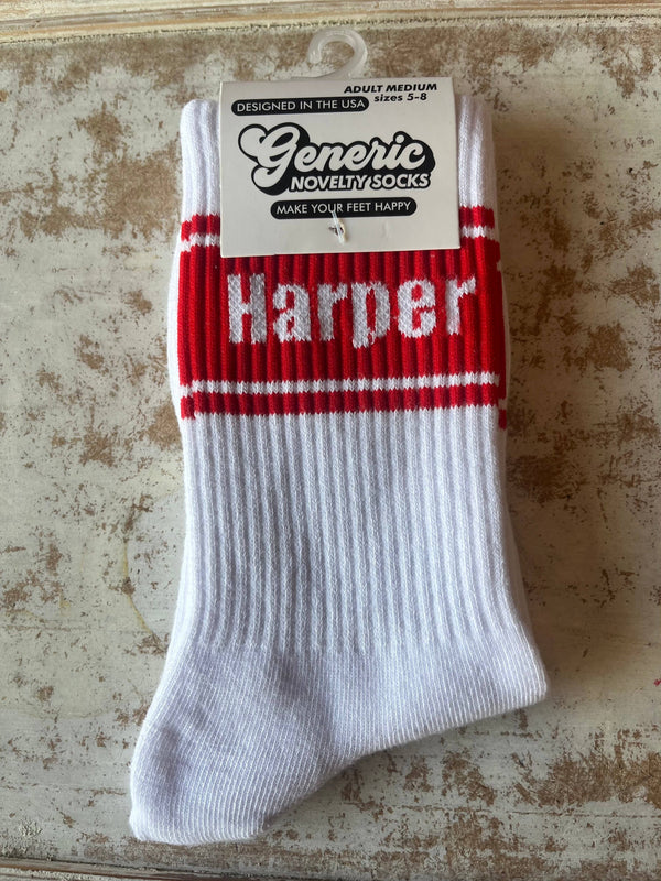 PHILADELPHIA PHILLIES "HARPER" SOCKS