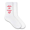 SORORITY HEART DESIGN CREW SOCKS