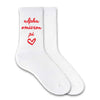 SORORITY HEART DESIGN CREW SOCKS