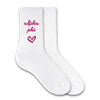 SORORITY HEART DESIGN CREW SOCKS