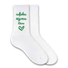 SORORITY HEART DESIGN CREW SOCKS