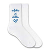 SORORITY HEART DESIGN CREW SOCKS