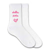 SORORITY HEART DESIGN CREW SOCKS