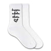 SORORITY HEART DESIGN CREW SOCKS