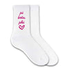 SORORITY HEART DESIGN CREW SOCKS