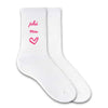 SORORITY HEART DESIGN CREW SOCKS