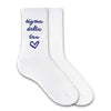 SORORITY HEART DESIGN CREW SOCKS