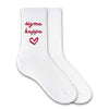 SORORITY HEART DESIGN CREW SOCKS