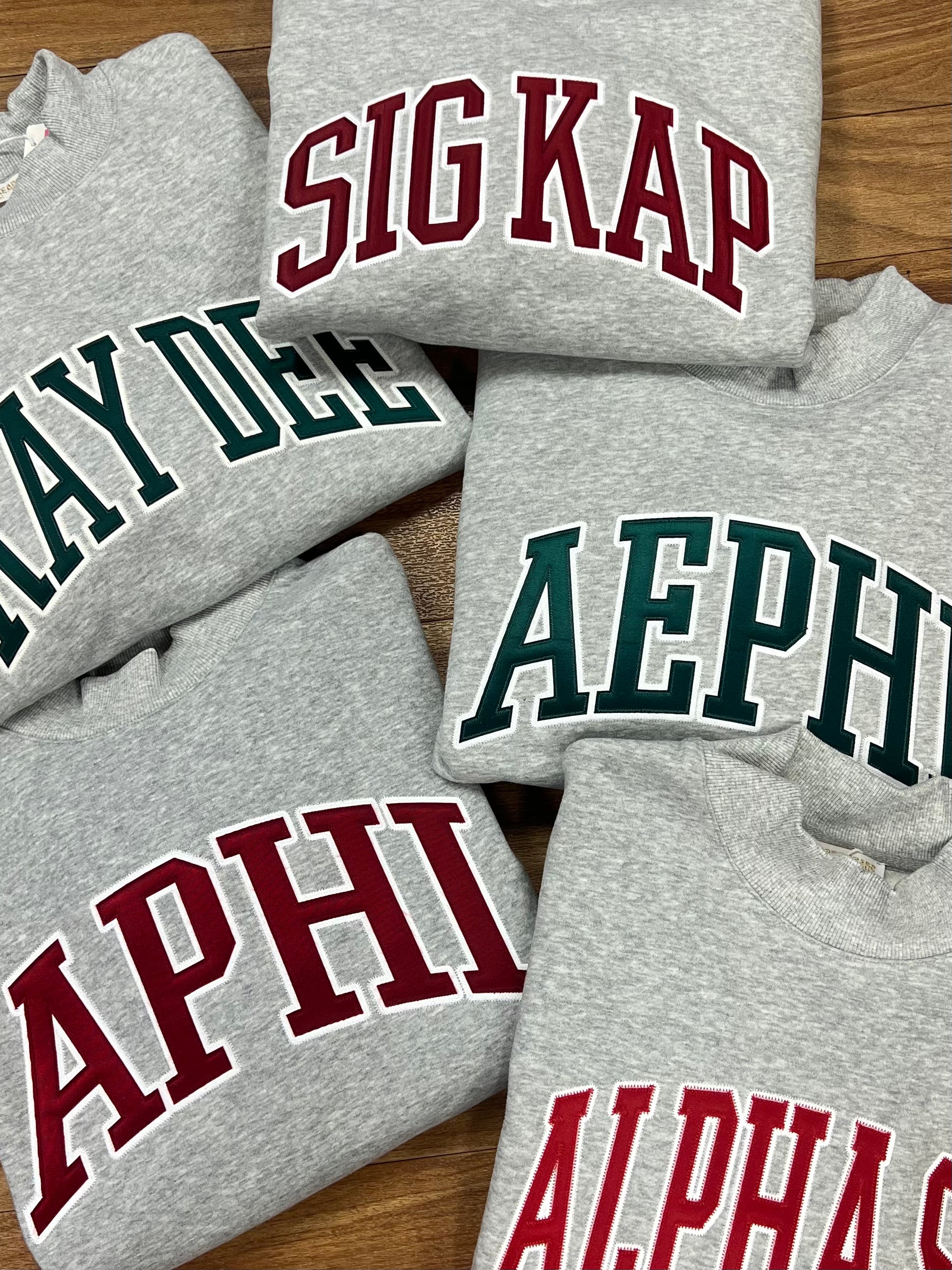 CAMPUS MOCK NECK SORORITY CREWNECK: KAPPA DELTA