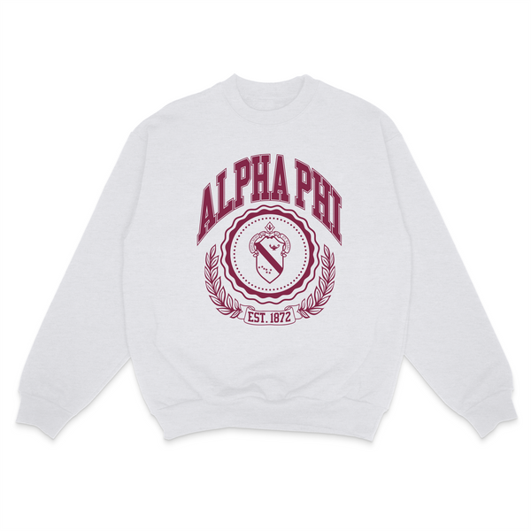 IVY LEAUGE SORORITY SWEATSHIRT: ALPHA PHI