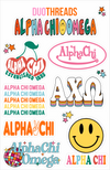 SORORITY RAINBOW STICKER SHEET