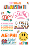 SORORITY RAINBOW STICKER SHEET