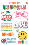 SORORITY RAINBOW STICKER SHEET