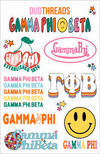 SORORITY RAINBOW STICKER SHEET