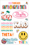 SORORITY RAINBOW STICKER SHEET