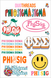 SORORITY RAINBOW STICKER SHEET