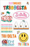 SORORITY RAINBOW STICKER SHEET