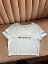 ALPHA EPSILON PHI SCRIPT CROP TEE