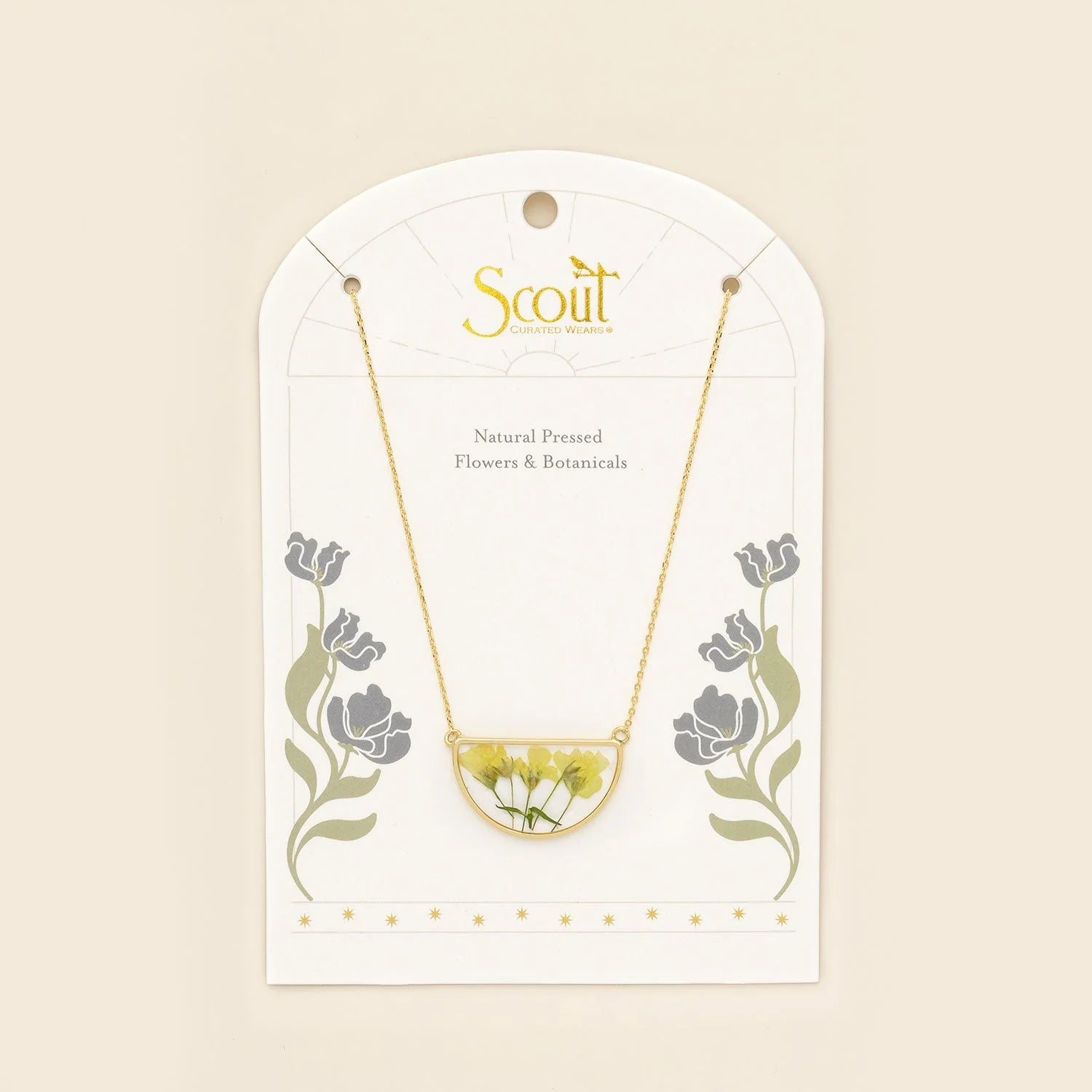 PRESSED FLOWER NECKLACE