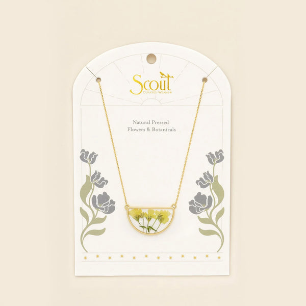 PRESSED FLOWER NECKLACE