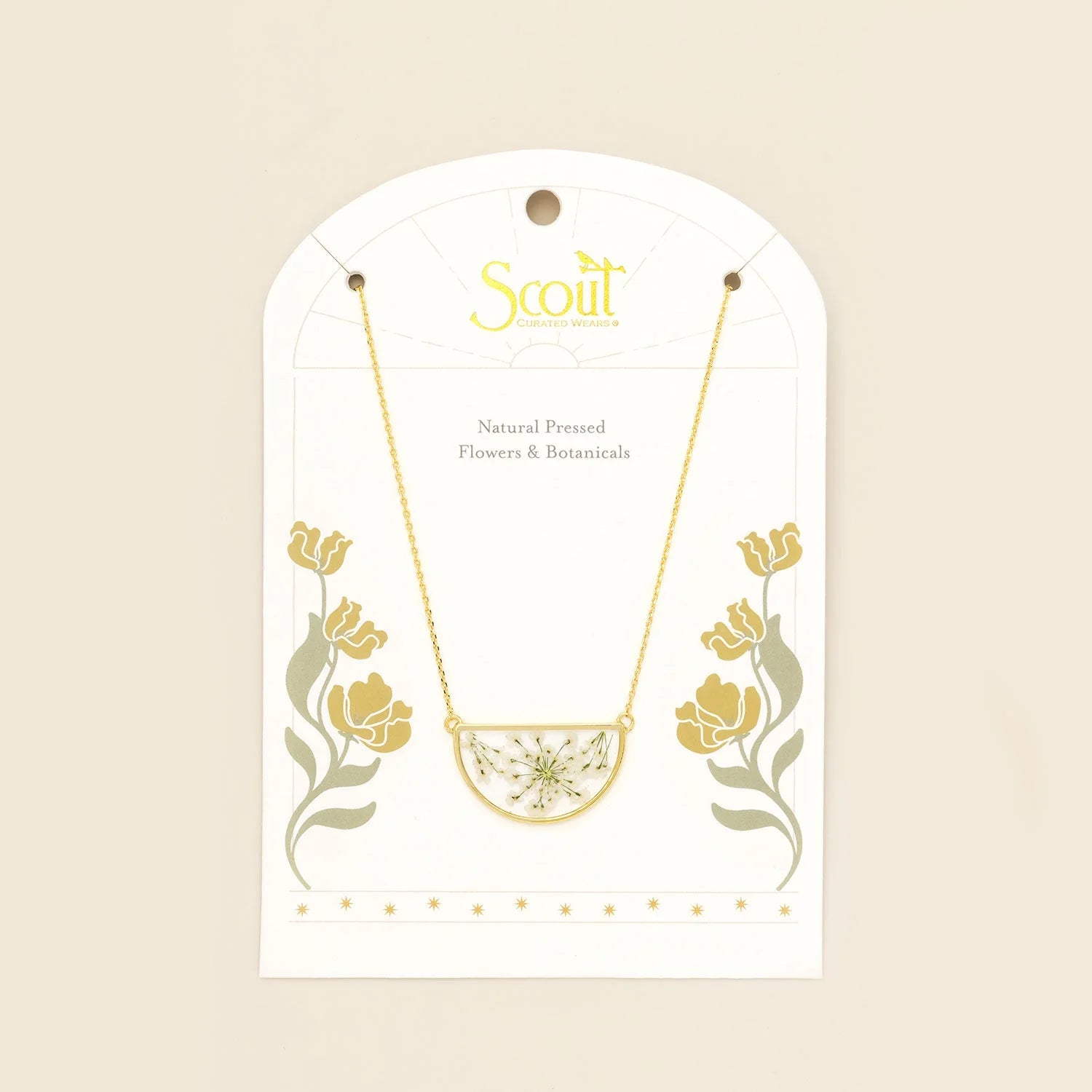 PRESSED FLOWER NECKLACE
