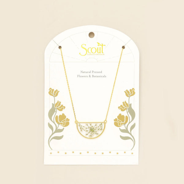PRESSED FLOWER NECKLACE