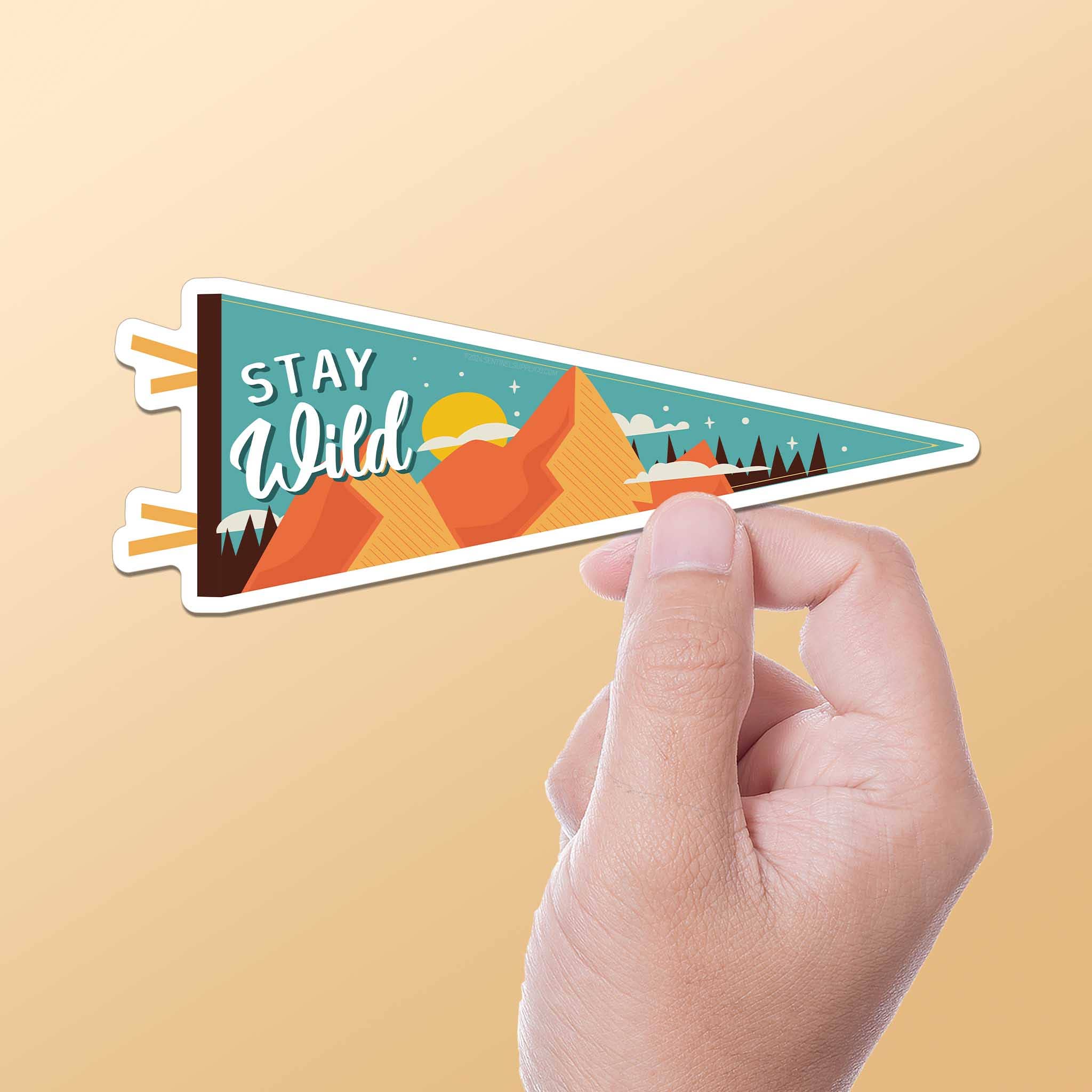 STAY WILD MOUNTAIN STICKER
