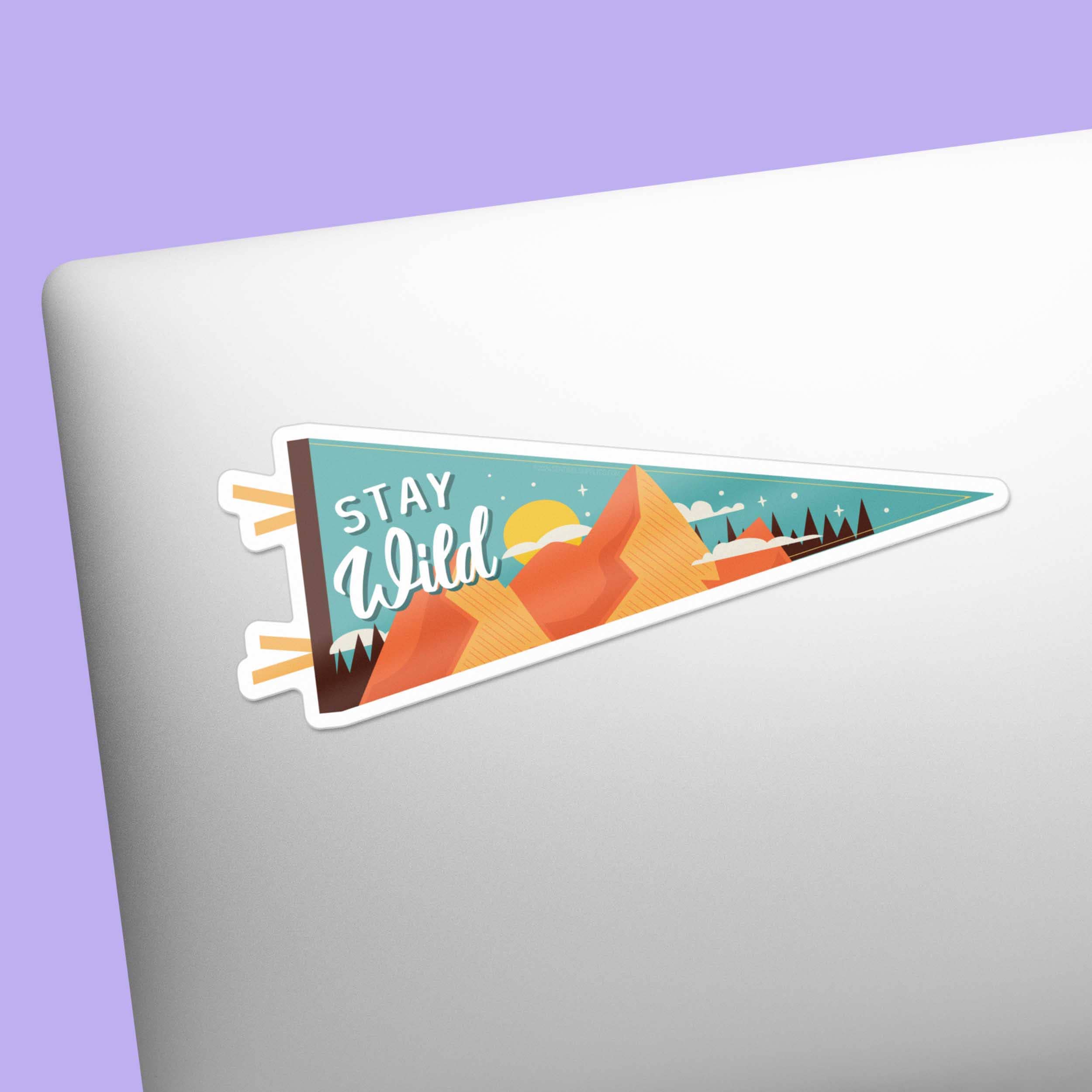 STAY WILD MOUNTAIN STICKER