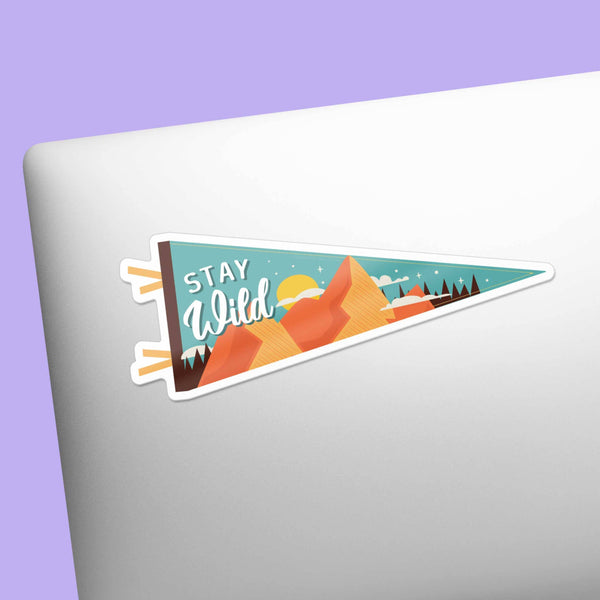STAY WILD MOUNTAIN STICKER