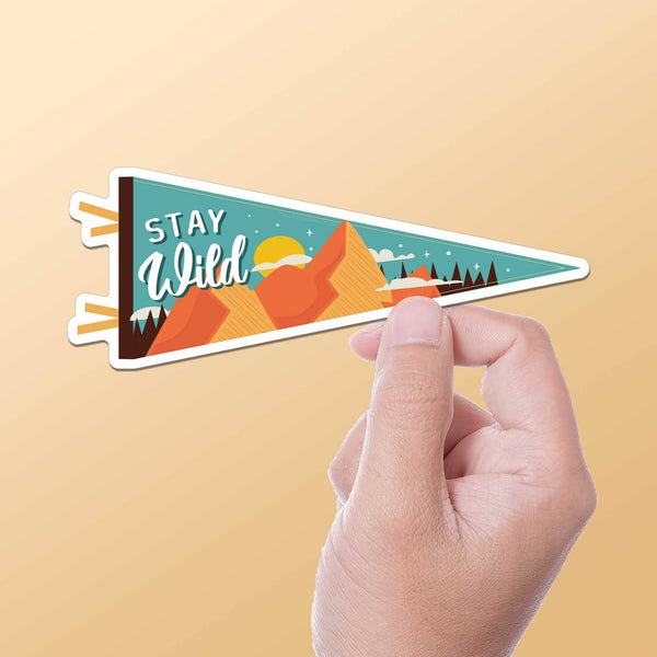 STAY WILD MOUNTAIN STICKER
