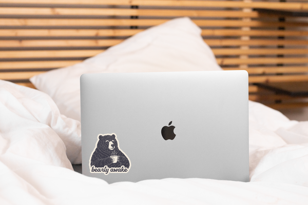 BEARLY AWAKE STICKER