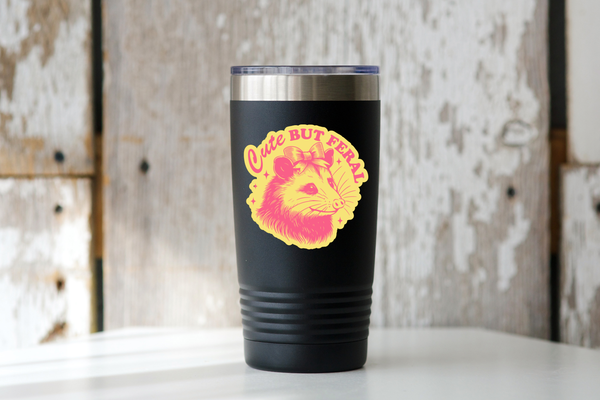 CUTE BUT FERAL OPOSSUM STICKER