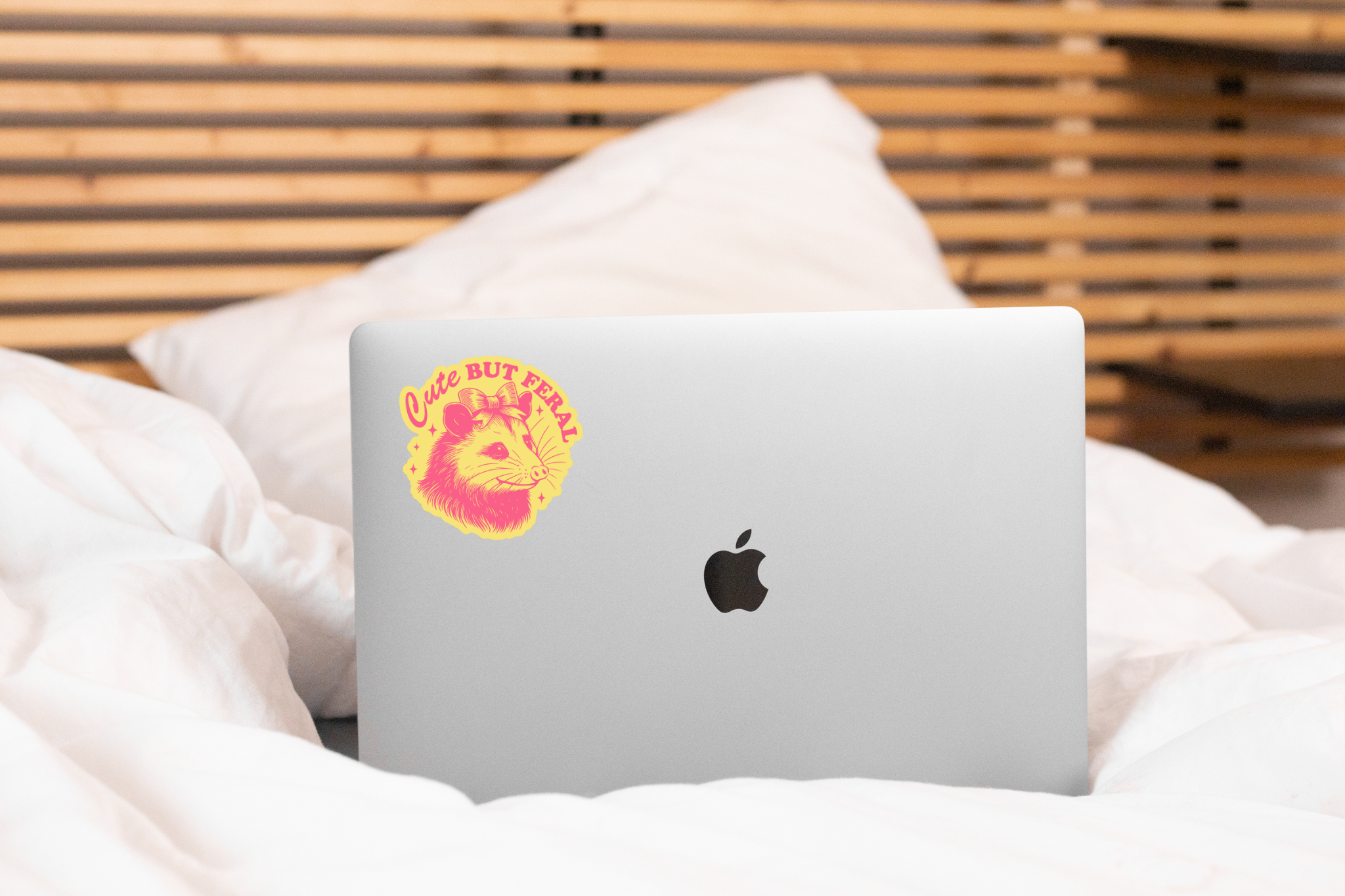 CUTE BUT FERAL OPOSSUM STICKER
