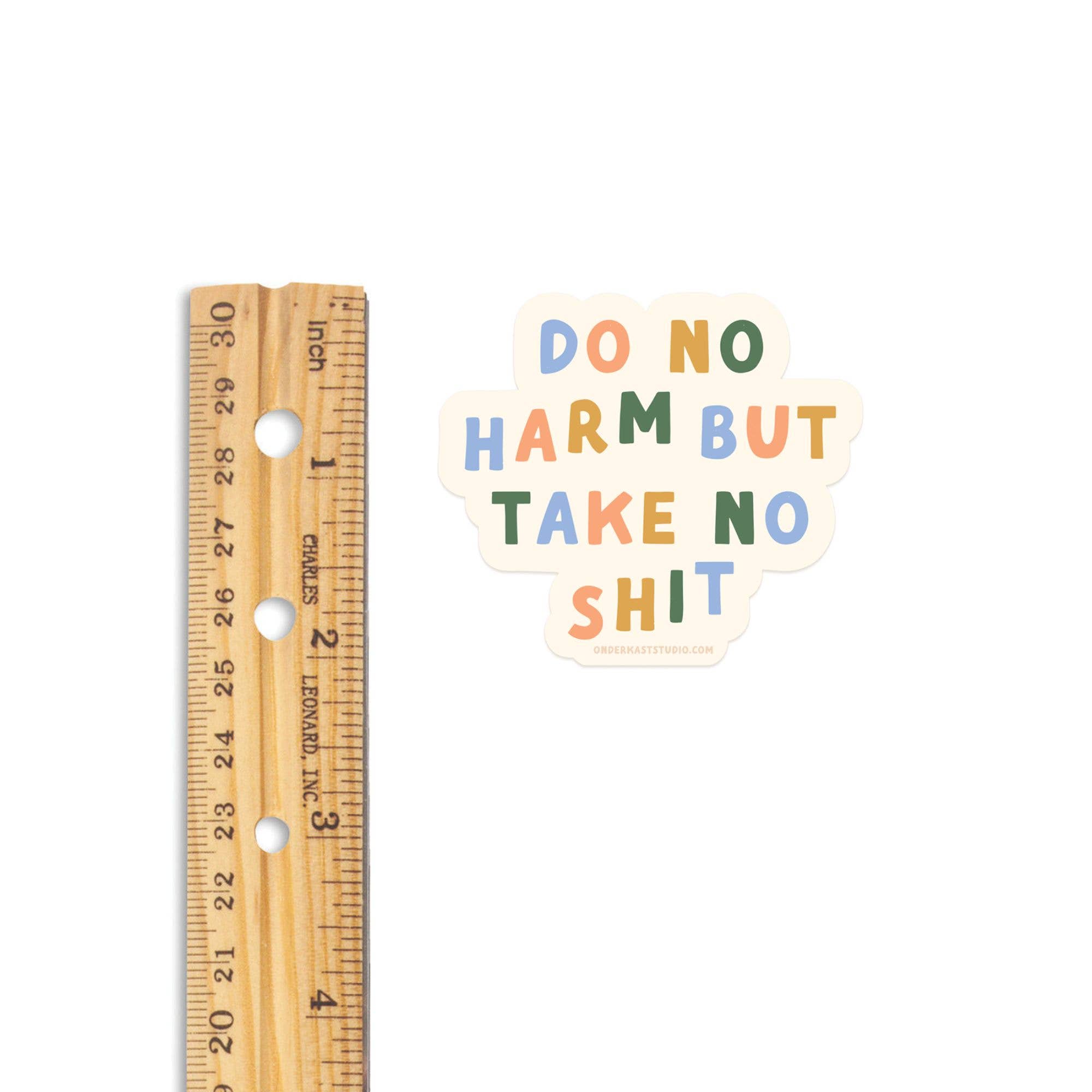 DO NO HARM BUT TAKE NO SHIT STICKER