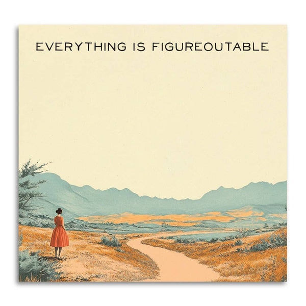 EVERYTHING IS FIGUREOUTABLE STICKY NOTE PAD