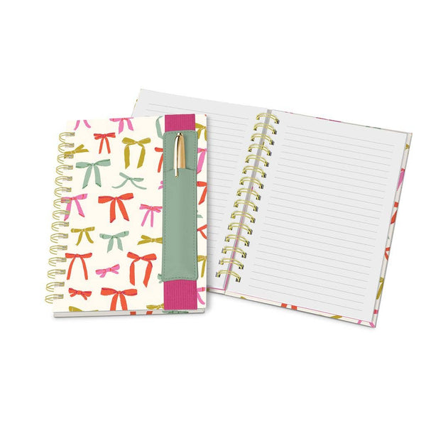 PUT A BOW ON IT OLIVER NOTEBOOK WITH PEN POCKET