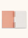 CORAL & SALT WATER HARPER SPLIT-SPIRAL NOTEBOOK & PEN SET