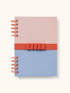 CORAL & SALT WATER HARPER SPLIT-SPIRAL NOTEBOOK & PEN SET